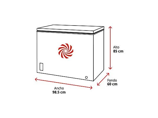 Arcón Congelador Horizontal Infiniton CH-25H85BEH 249 L Dual System Blanco 85 cm