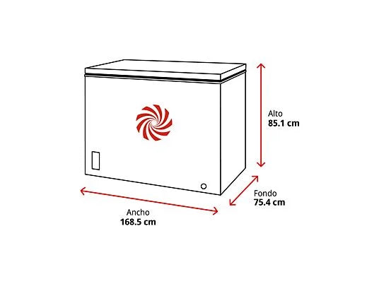 Arcón Congelador Horizontal Jocel JCH485 485 L Pantalla Digital Blanco/Inox 85 cm
