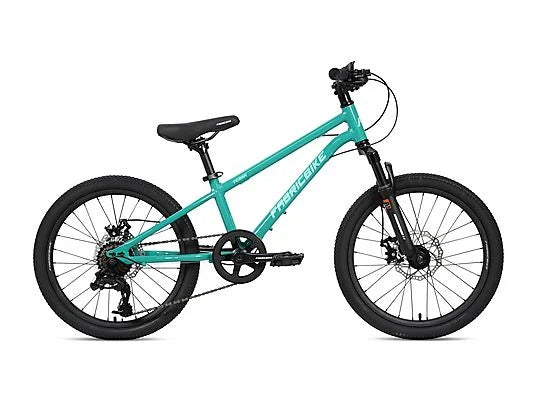 Bicicleta de Montaña Infantil FabricBike Terra 20″ – Aluminio, Suspensión Delantera, Frenos de Disco, 7 Velocidades S-Ride, MTB Niños 6–8 Años, Verde