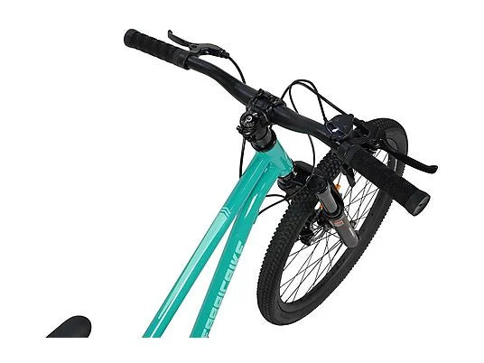 Bicicleta de Montaña Infantil FabricBike Terra 24″ – Aluminio, Suspensión Delantera, Frenos de Disco, 7 Velocidades S-Ride – Verde (8-12 Años)