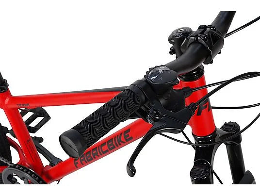 Bicicleta de Montaña Infantil FABRICBIKE Terra MTB 24” Aluminio | 7 Velocidades | Frenos de Disco | Suspensión Delantera | Roja
