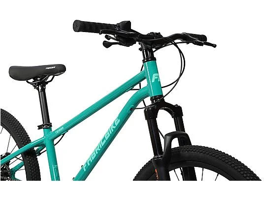 Bicicleta de Montaña Infantil FabricBike Terra 24″ – Aluminio, Suspensión Delantera, Frenos de Disco, 7 Velocidades S-Ride – Verde (8-12 Años)