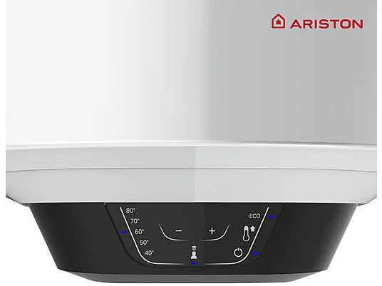 Ariston PRO Eco Slim Termo eléctrico Vertical 50 L – Smart con pantalla táctil, tecnología ECO EVO, Waterplus, Blanco
