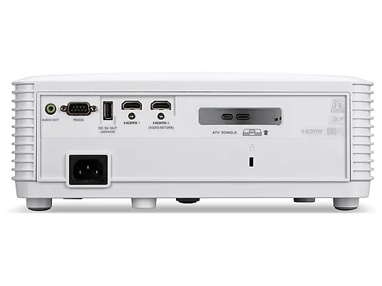Acer HL6810ATV Proyector Láser 4K UHD 3840x2160 DLP, 4000 ANSI Lúmenes, 20.000h / 30.000h Eco, HDMI, Wi-Fi, Blanco