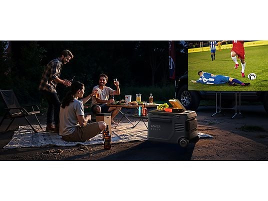 Anker SOLIX EverFrost 2 40L Electric Cooler + 100W Solar Panel – Nevera eléctrica portátil 40 L con panel solar, batería LiFePO₄, múltiples modos de carga y control por app, Negro