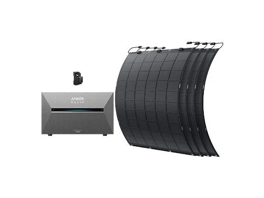 Anker SOLIX Solarbank 3 E2700 Pro + 4x FS20 Paneles + Medidor Inteligente – Kit Solar 3600 W (2,688 Wh), 4 MPPT, LiFePO₄, IP65