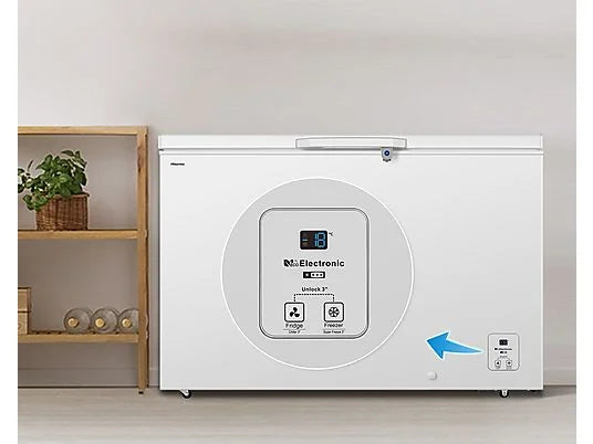 Arcón Congelador Horizontal Hisense FT484D4AWLYD 372 L Convertible Blanco 85,8 cm Clase D