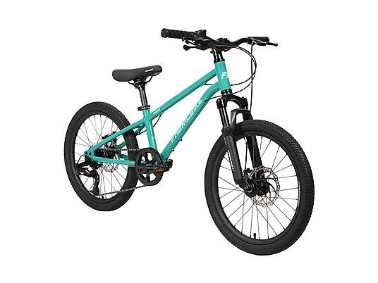 Bicicleta de Montaña Infantil FabricBike Terra 20″ – Aluminio, Suspensión Delantera, Frenos de Disco, 7 Velocidades S-Ride, MTB Niños 6–8 Años, Verde